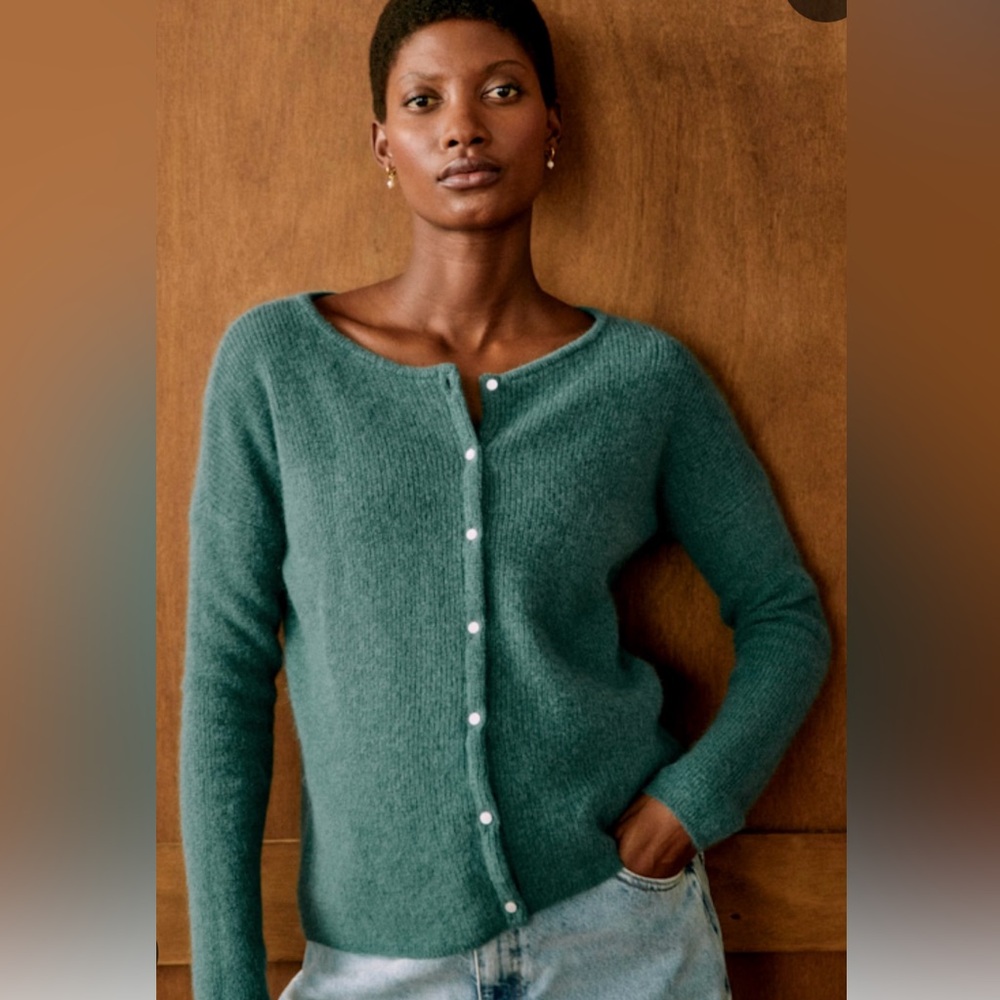 Sezane Gaspard Cardigan Sage